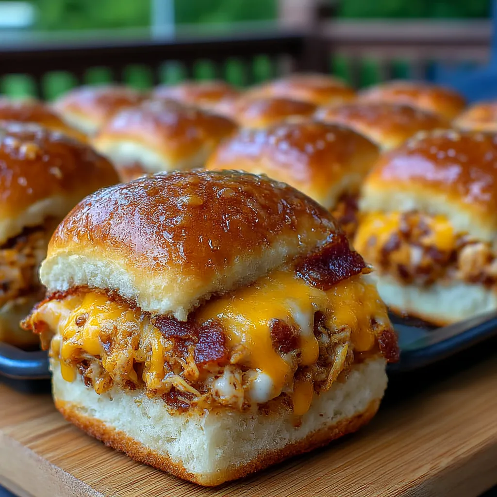 Chicken Bacon Ranch Sliders