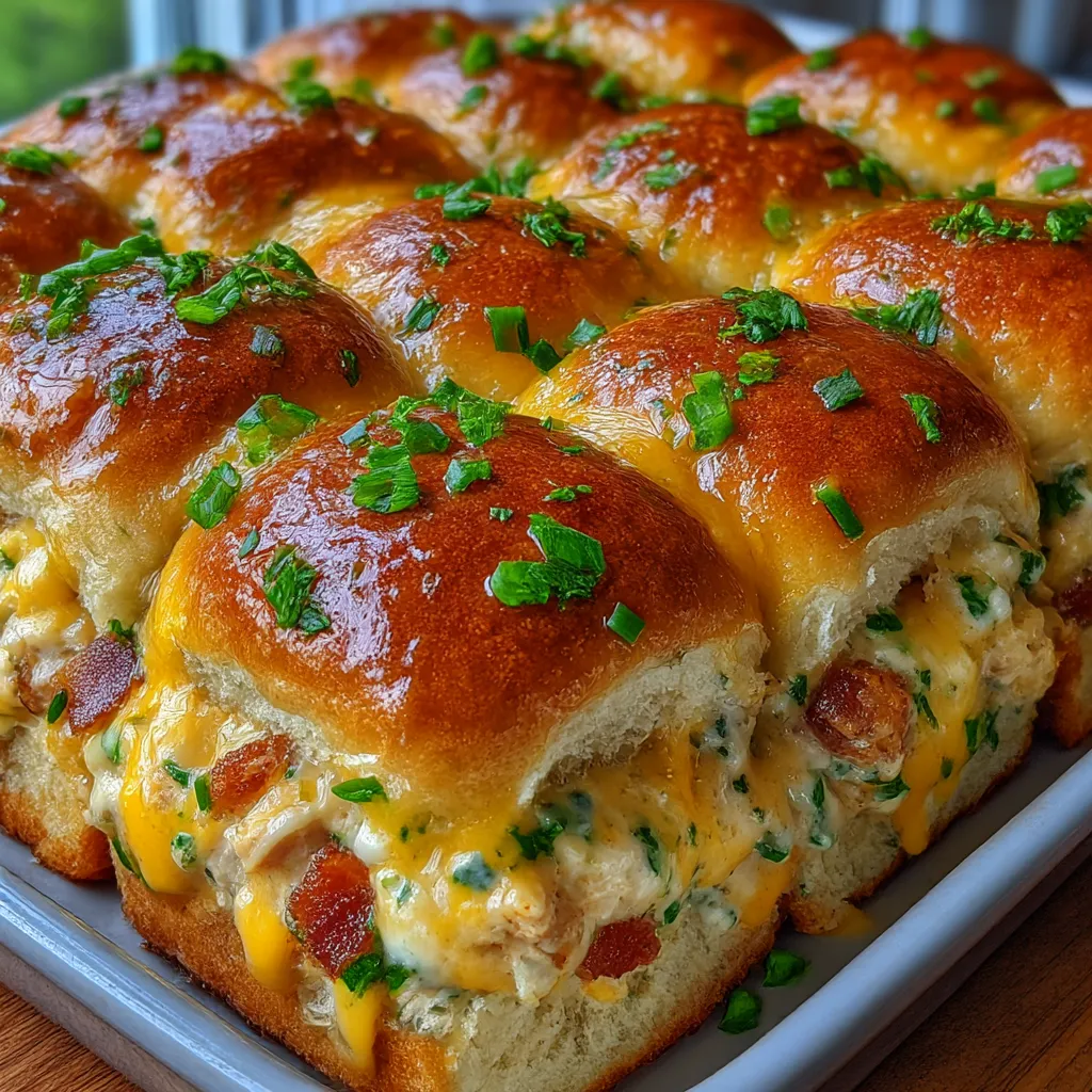 Chicken Bacon Ranch Sliders