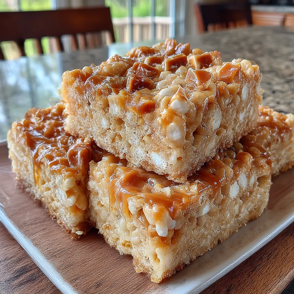 Crunchy Toffee Brown Butter Rice Krispie Treats