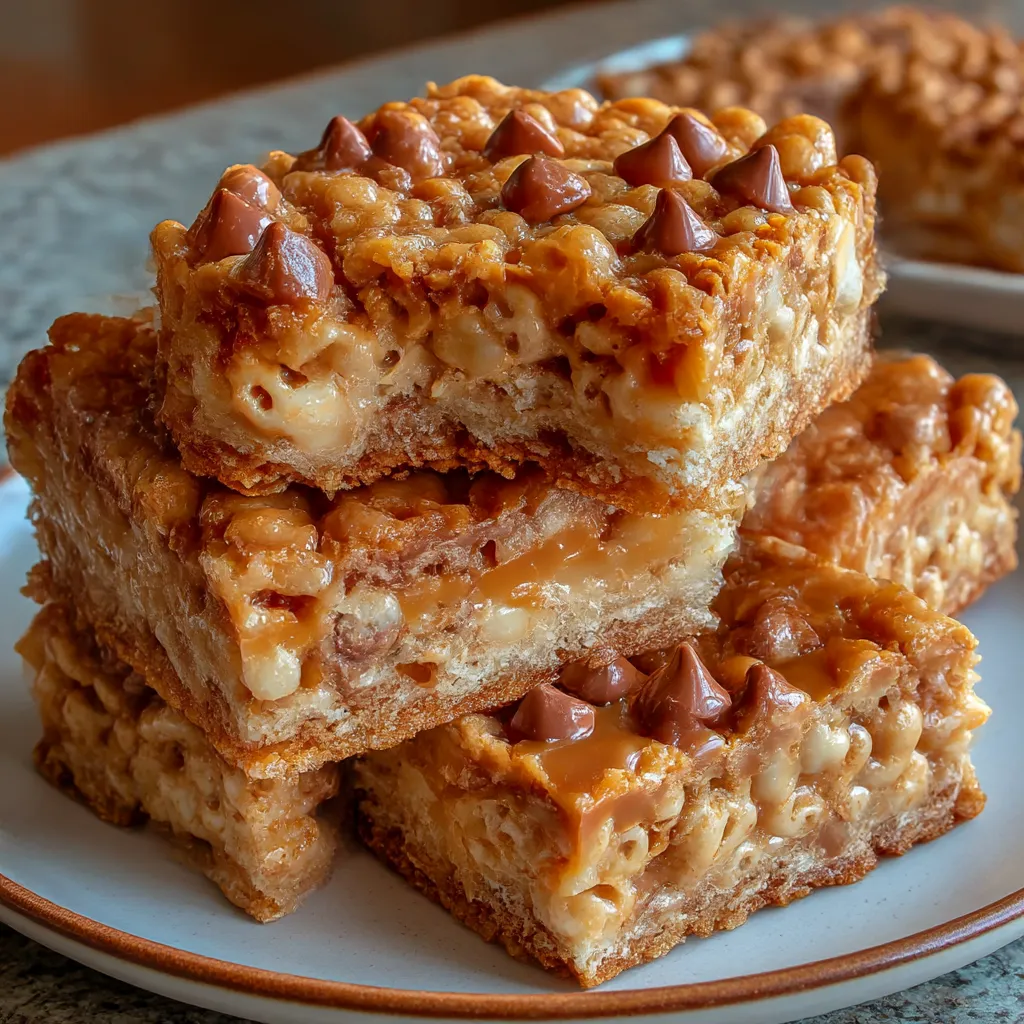 Crunchy Toffee Brown Butter Rice Krispie Treats