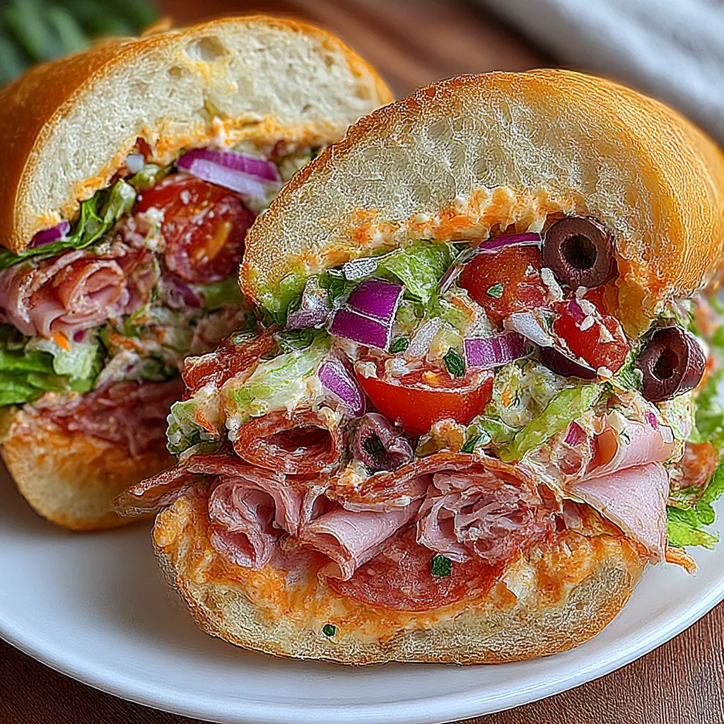 Italian Grinder Salad Sandwich