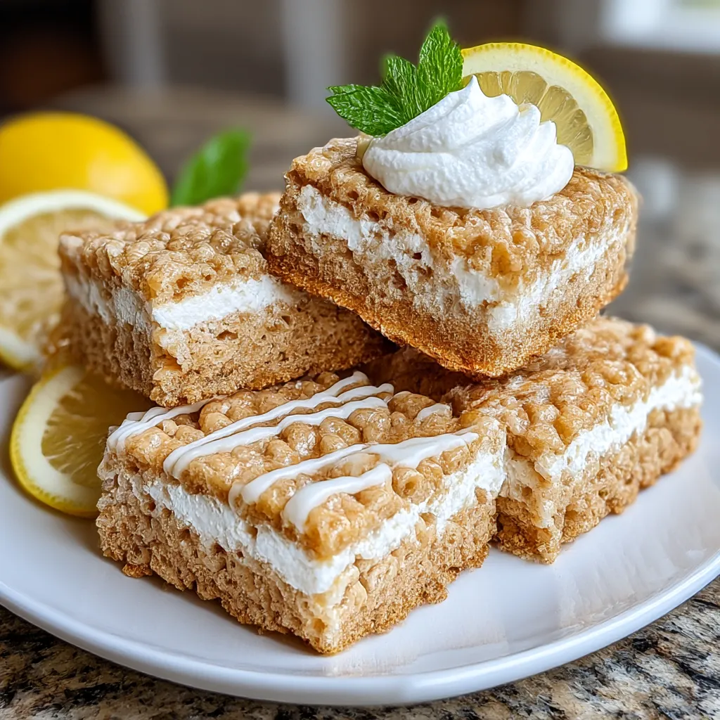 Lemon Rice Krispy Treats