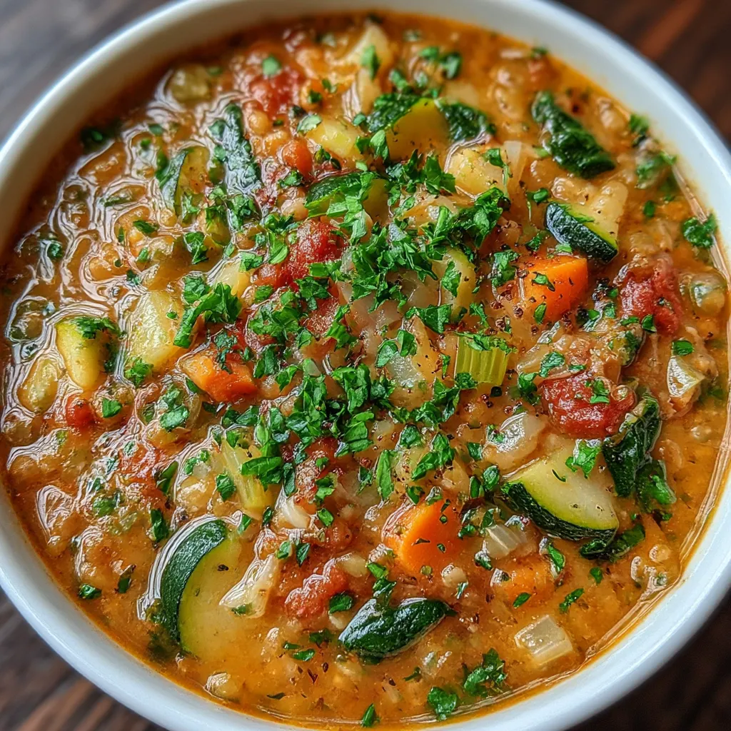 Lentil Minestrone Soup