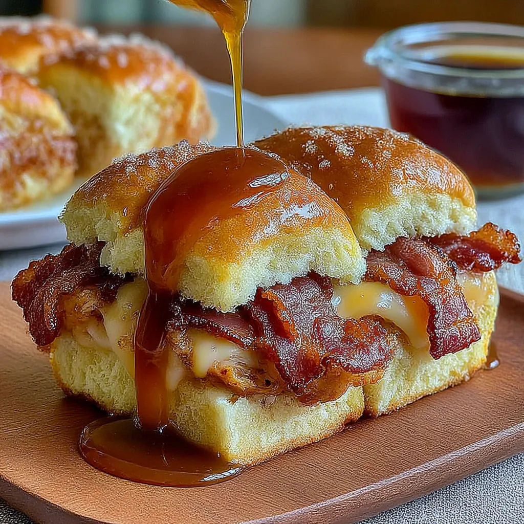 Maple Chicken Turkey Bacon Sliders