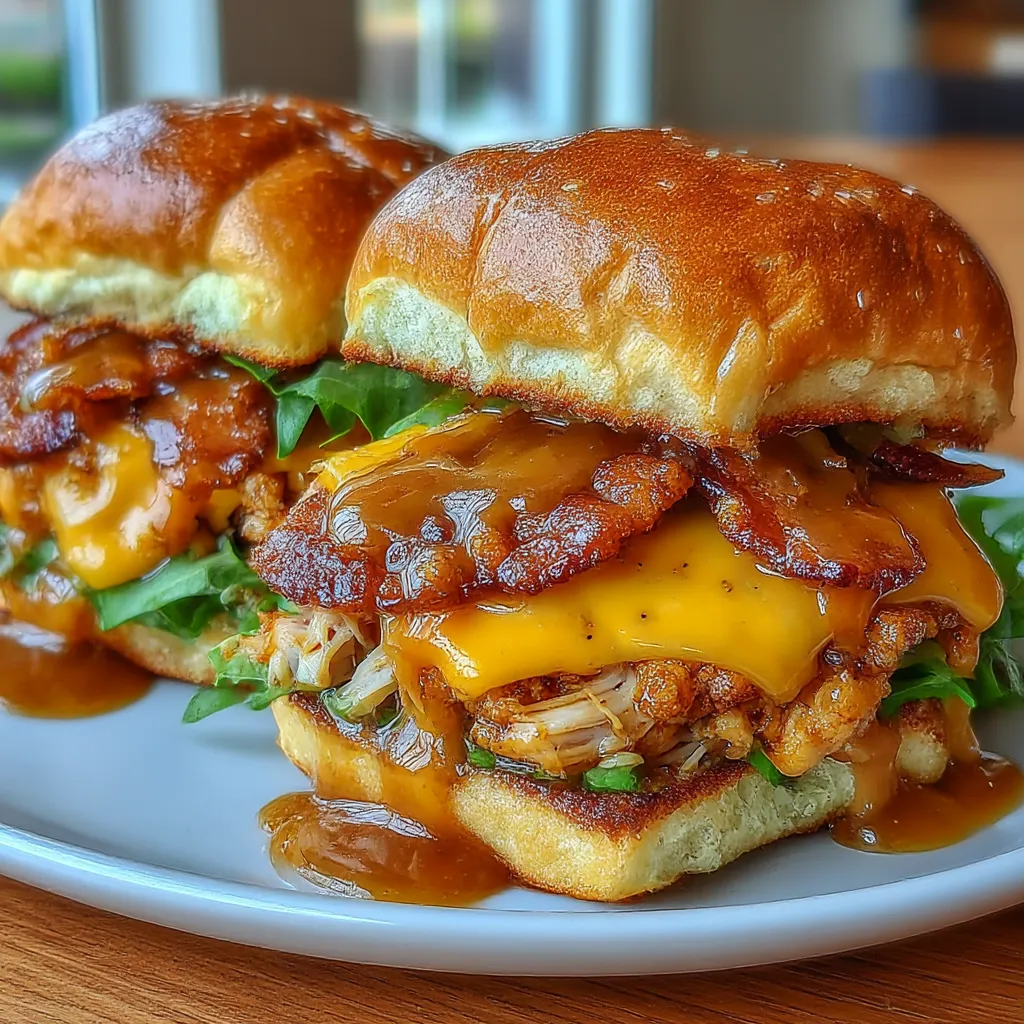 Maple Chicken Turkey Bacon Sliders