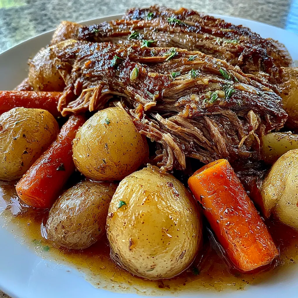 Savory Crock Pot French Onion Pot Roast for Cozy Dinners