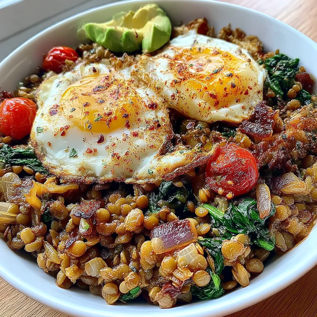 Savory Lentil Breakfast Bowl