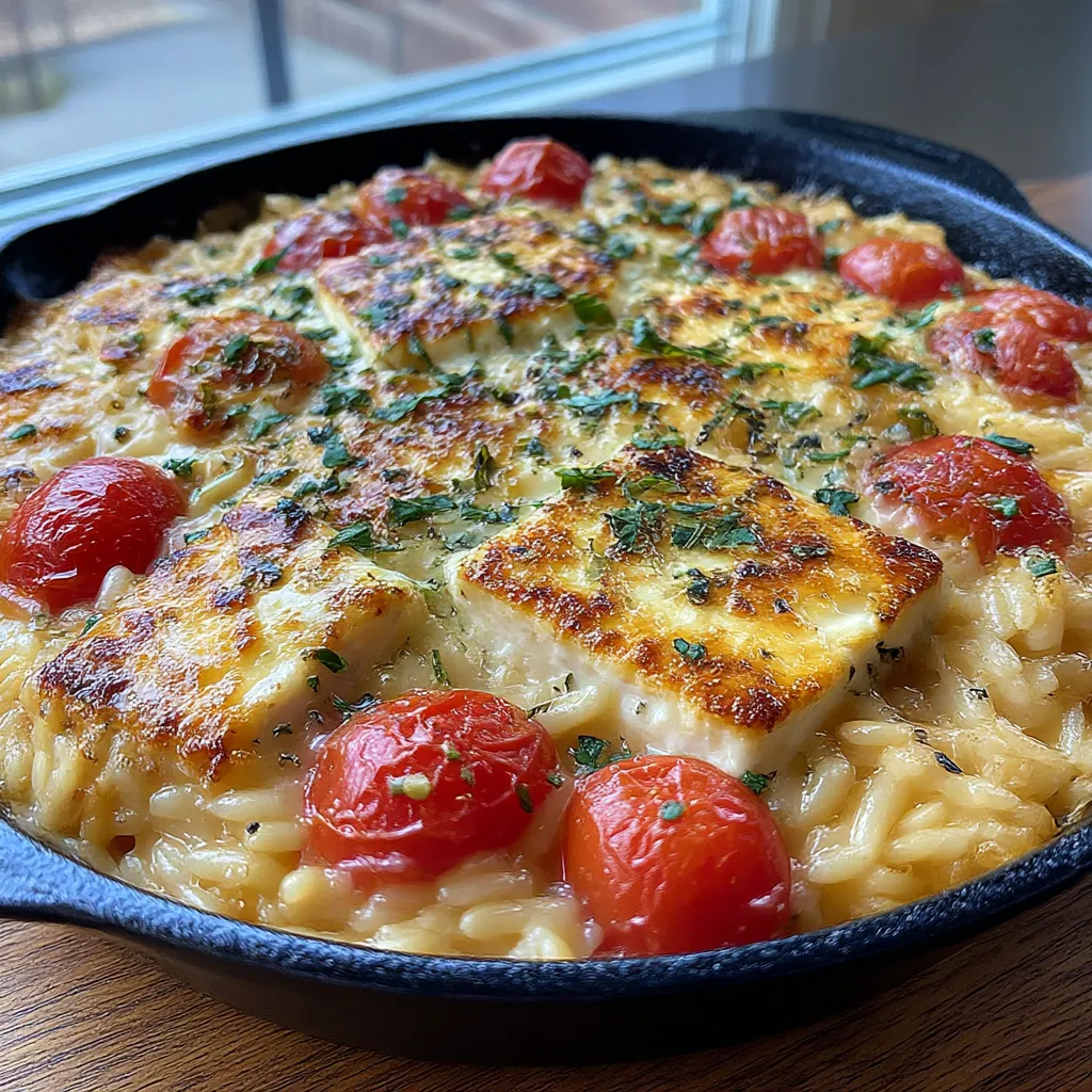 Baked Feta Orzo
