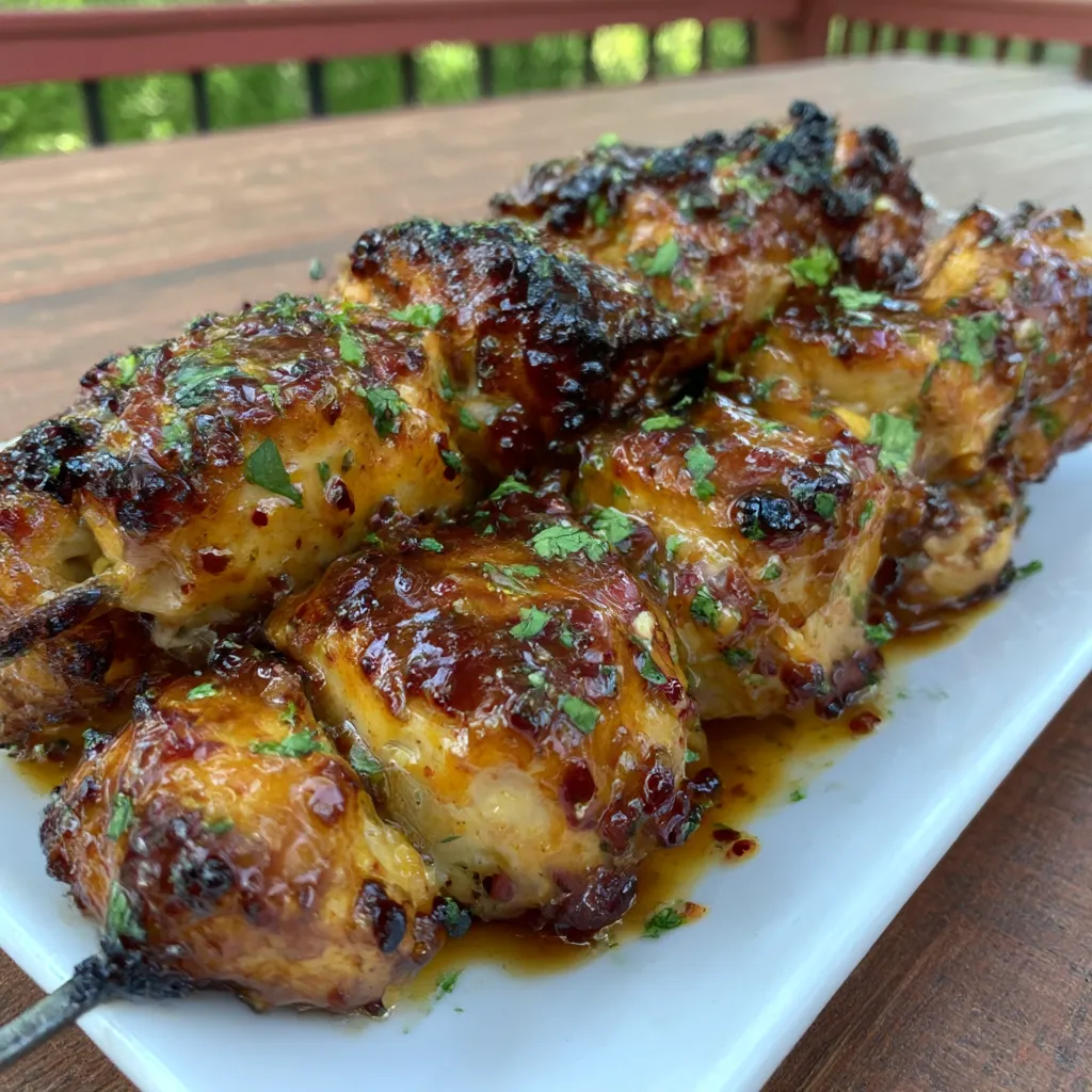 Bang Bang Chicken Skewers