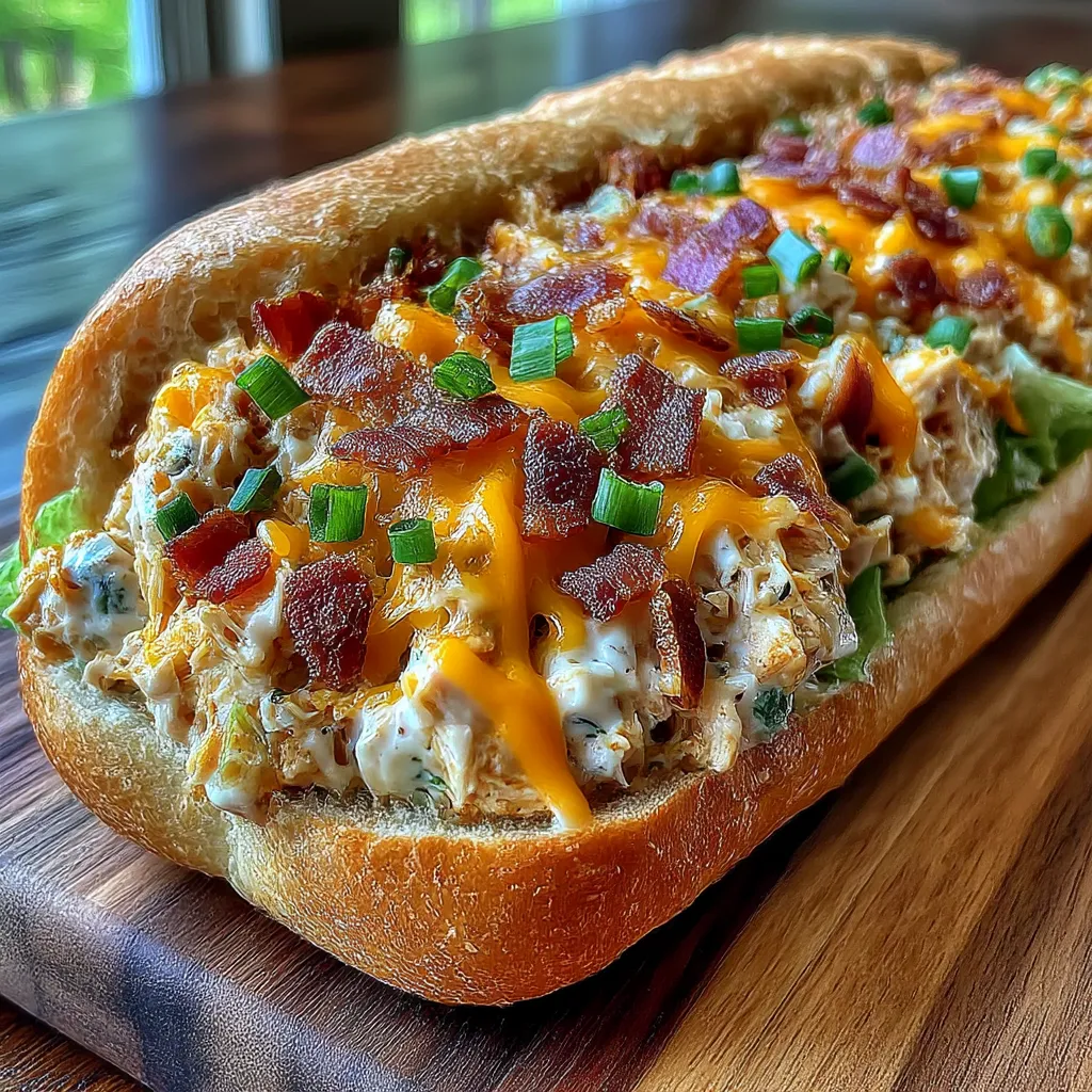 Chopped Chicken Ranch Sandwich