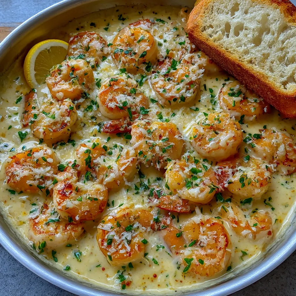 Easy Creamy Garlic Shrimp