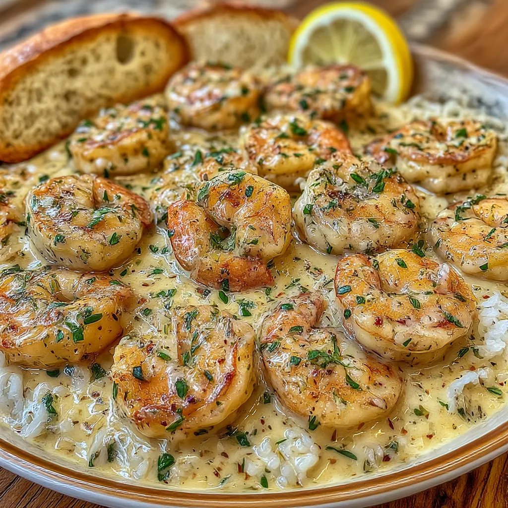 Easy Creamy Garlic Shrimp