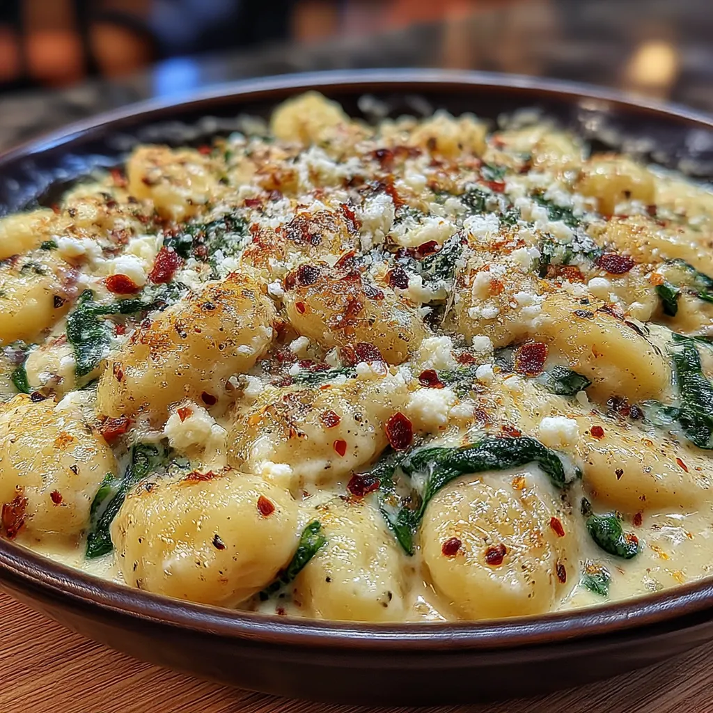 Gnocchi with Spinach and Feta