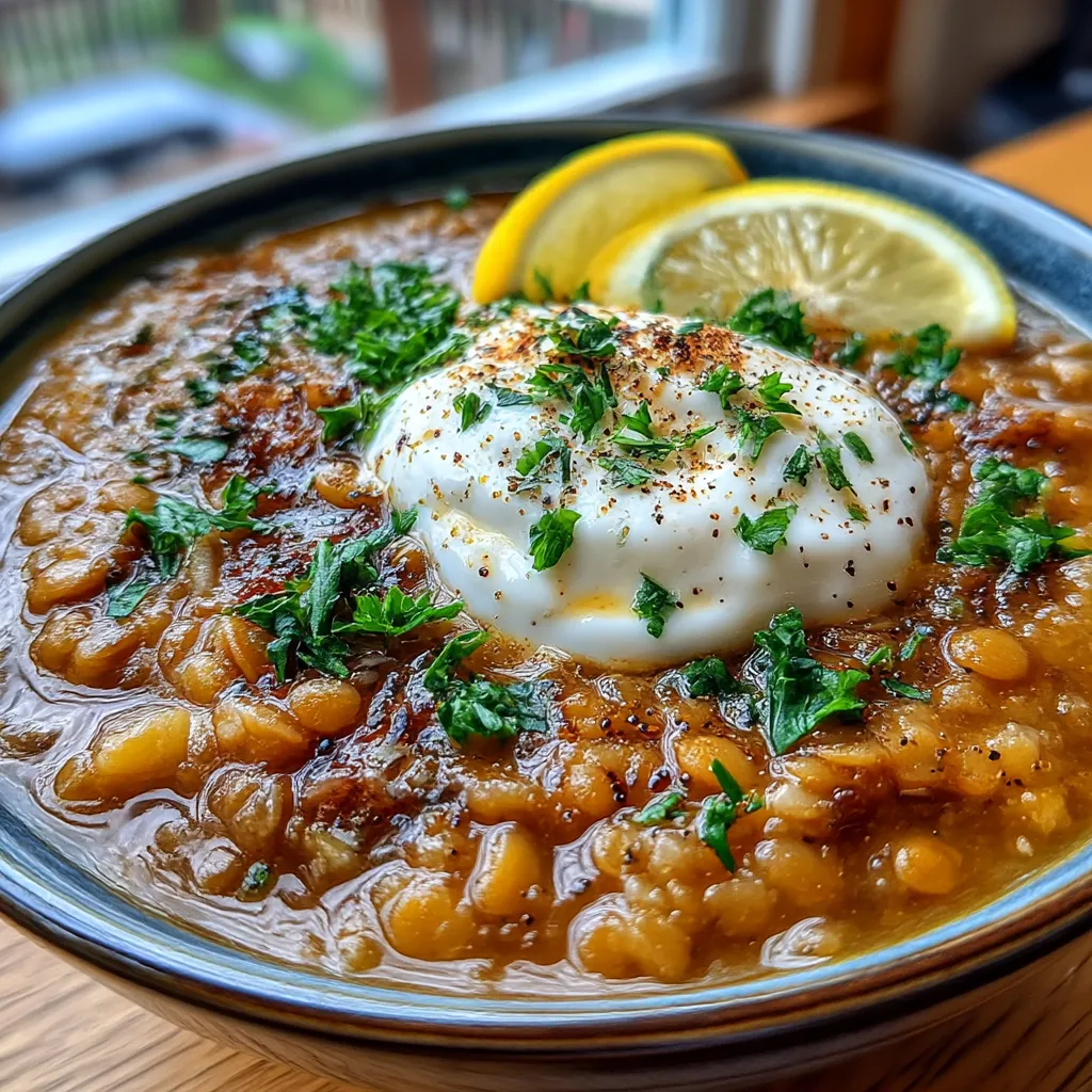 High Fiber Lebanese Lemon Lentil Soup