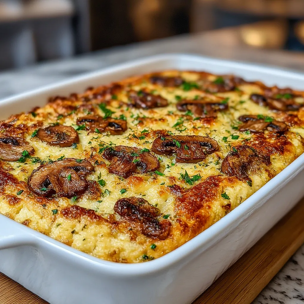 Mushroom Polenta Casserole