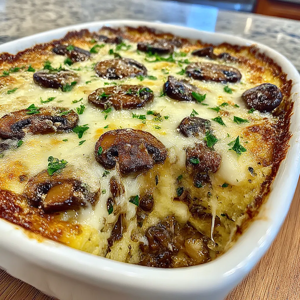 Mushroom Polenta Casserole