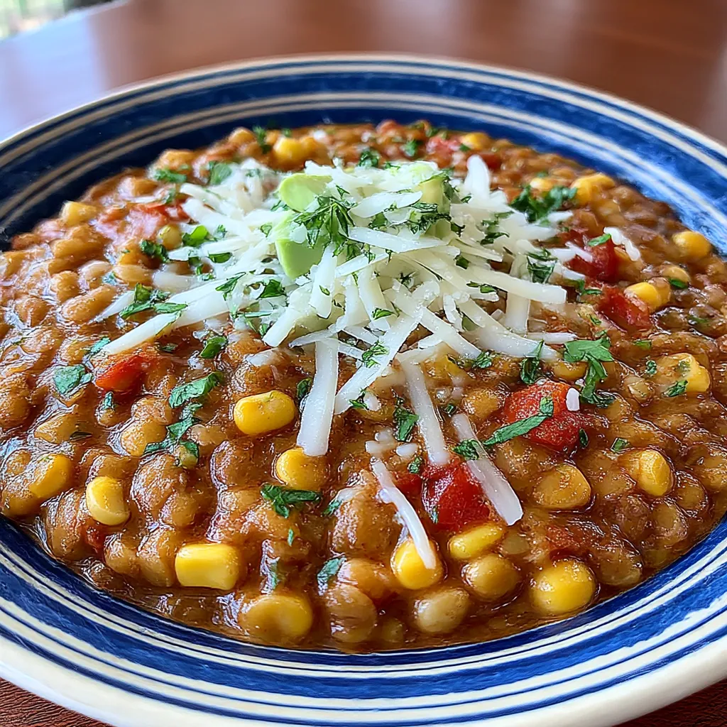 One Pot Vegetarian Mexican Lentils