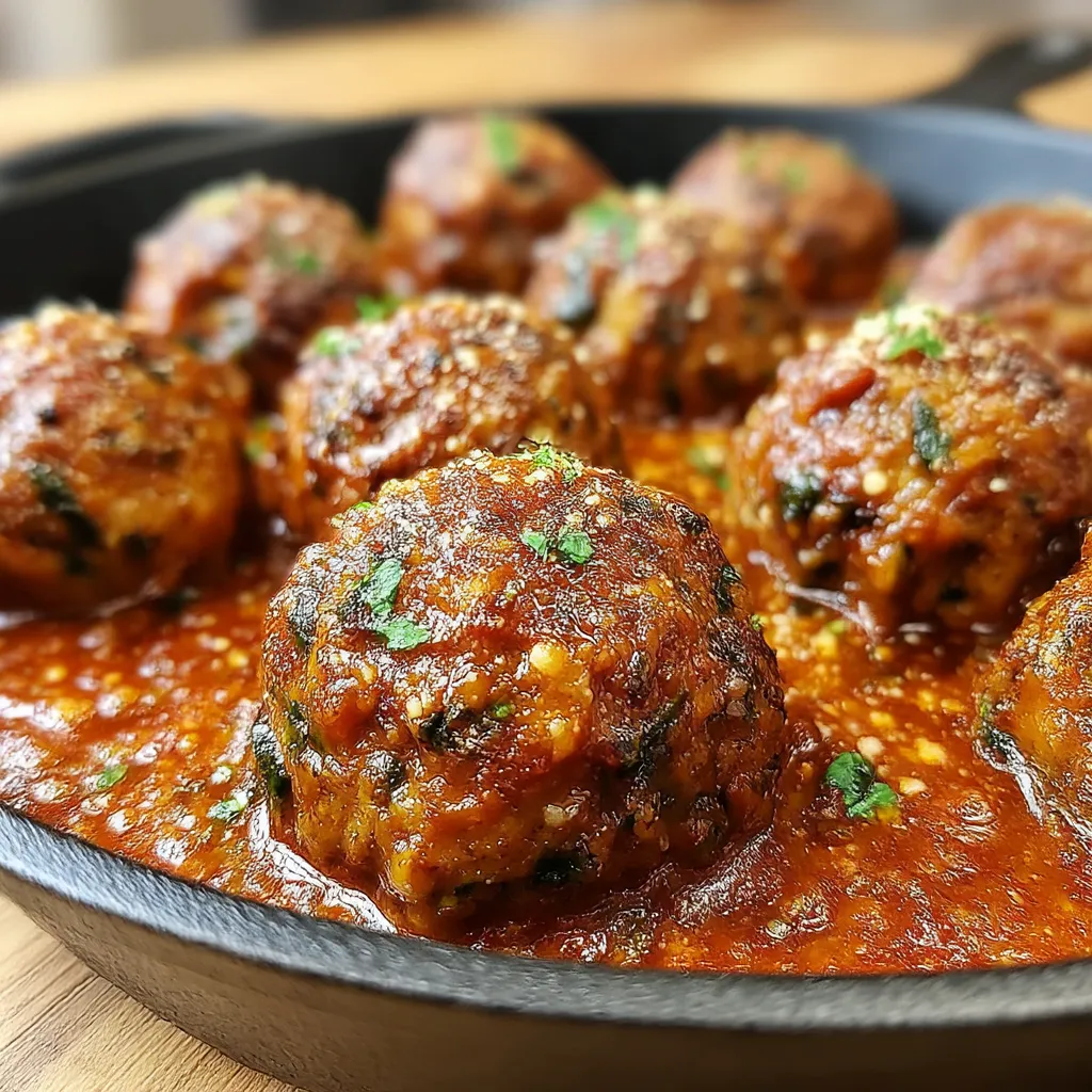 Spinach and Garlic Meatballs