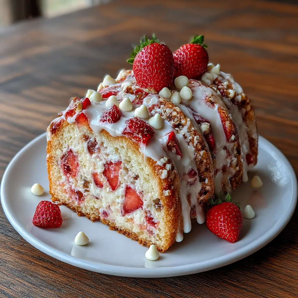 Strawberry Earthquake Cake