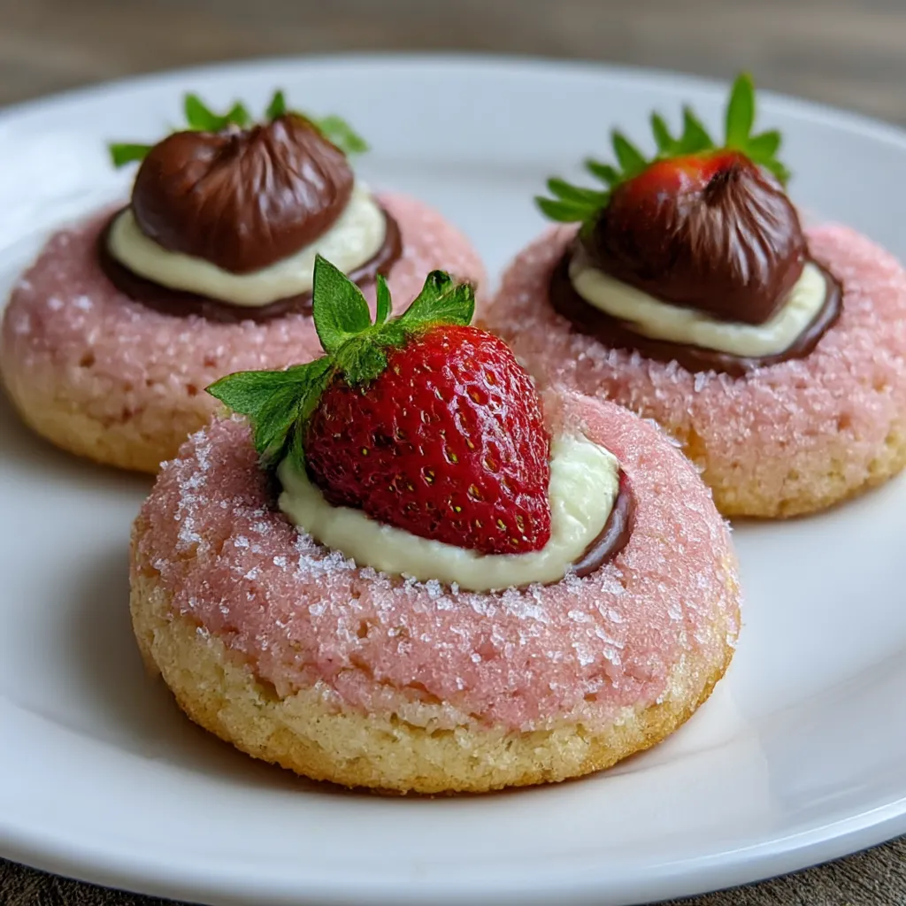 Strawberry Kiss Cookies
