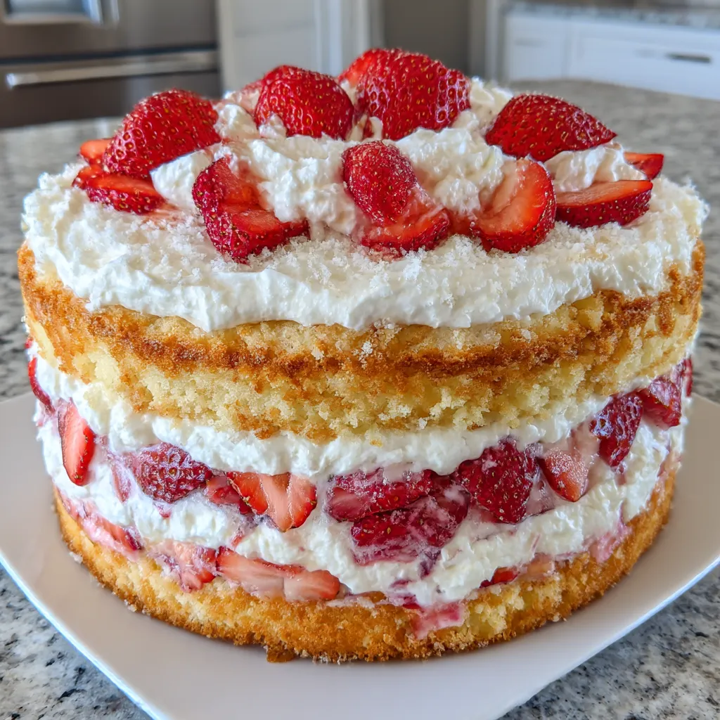 Strawberry Shortcake Cake