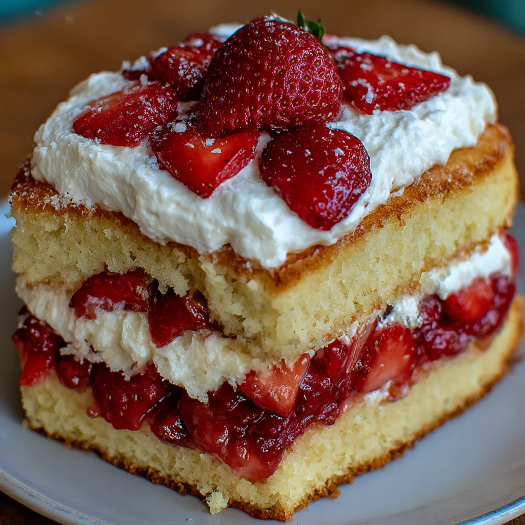 Strawberry Shortcake Cake