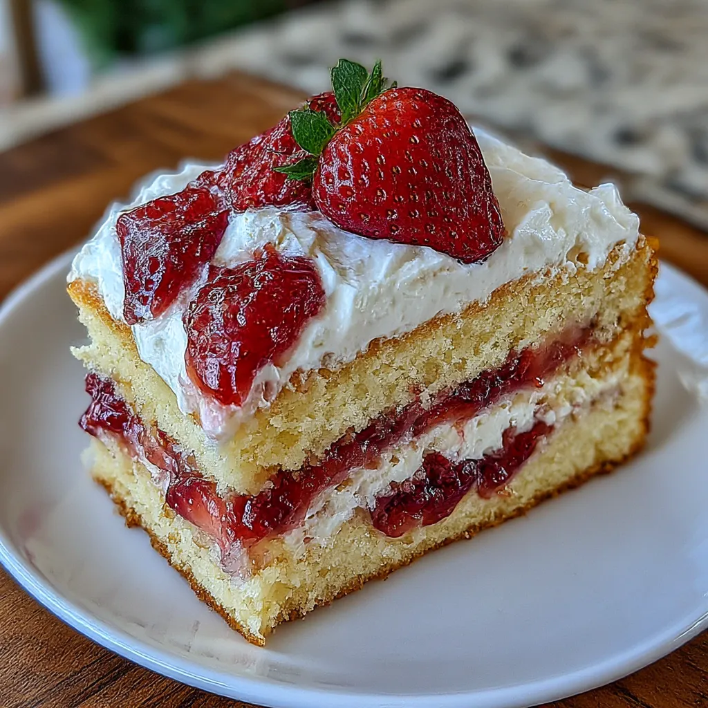 Strawberry Shortcake Cake