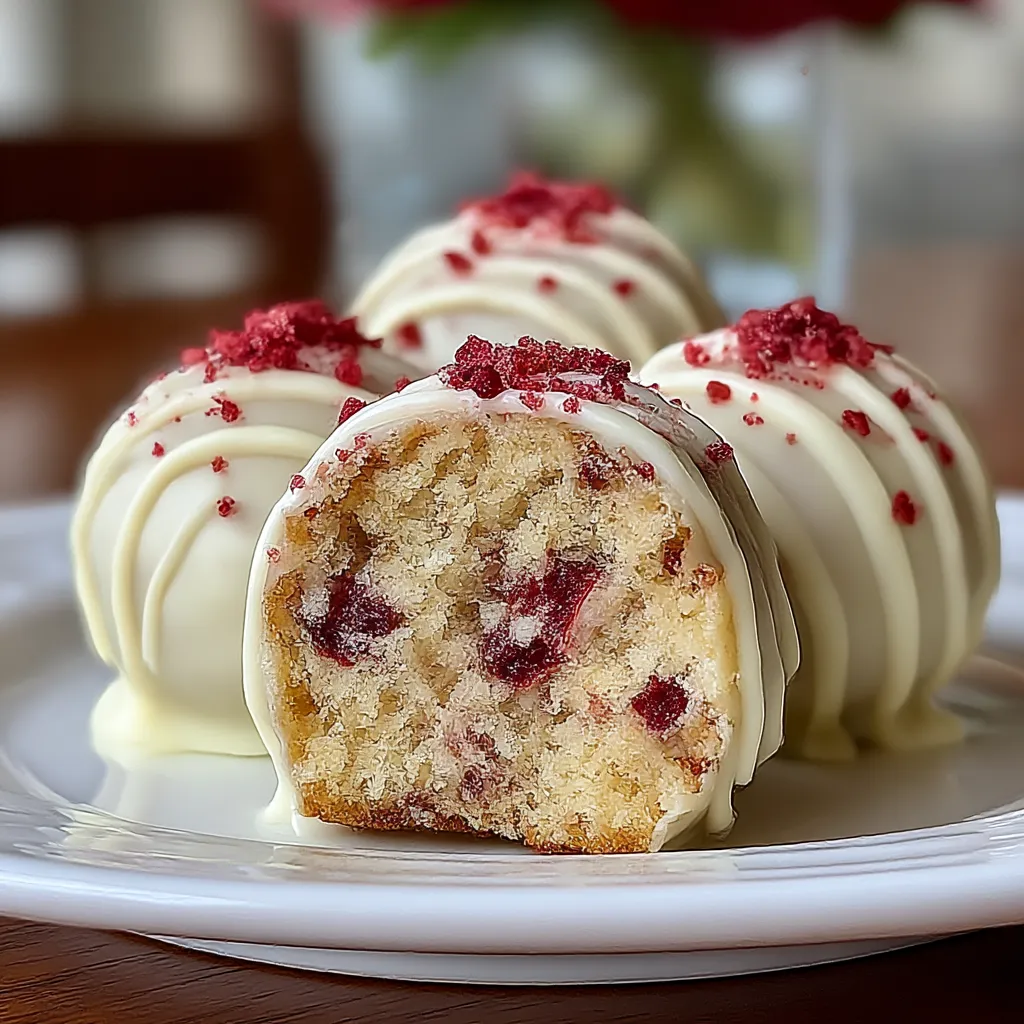 Strawberry Shortcake Truffles