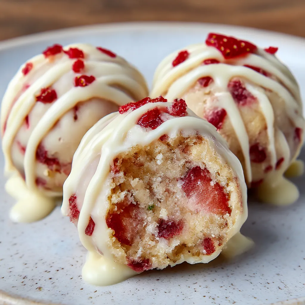 Strawberry Shortcake Truffles