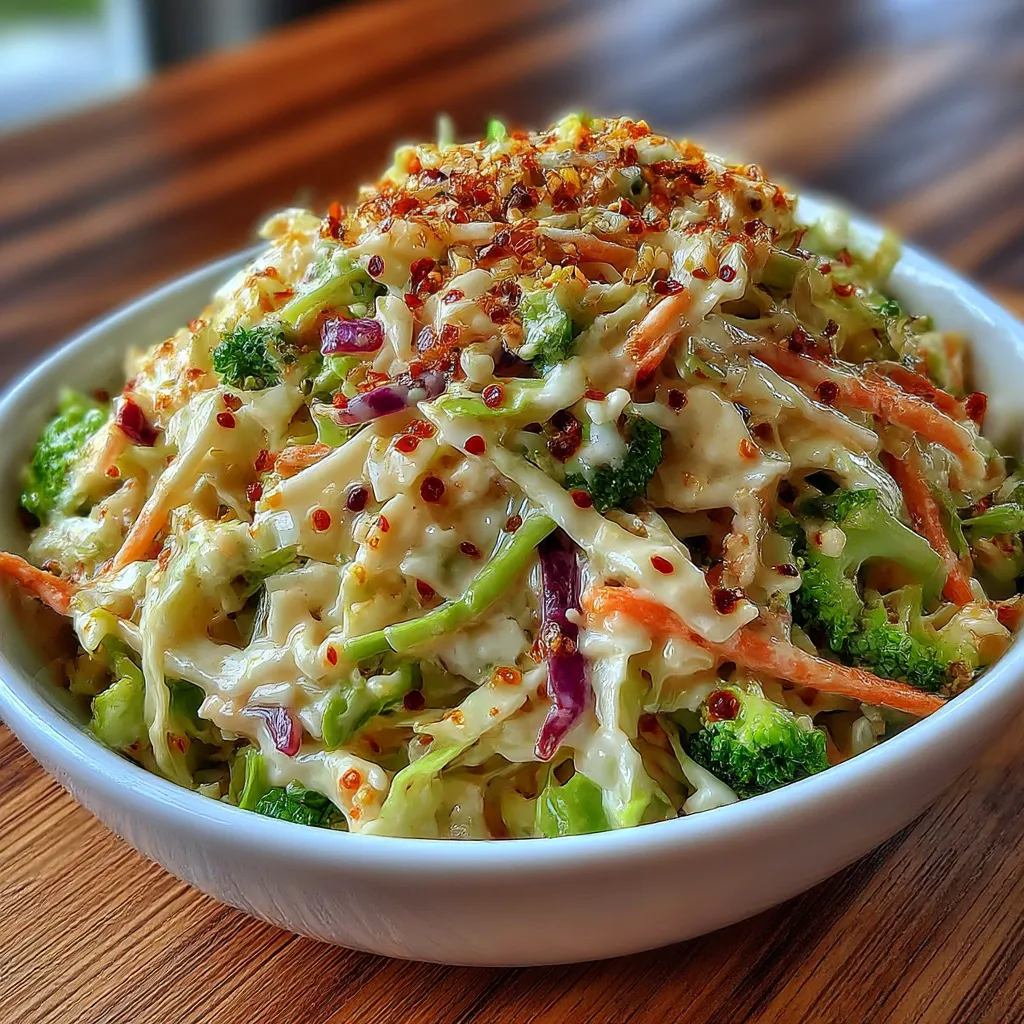 Super Viral Sweet and Spicy Coleslaw