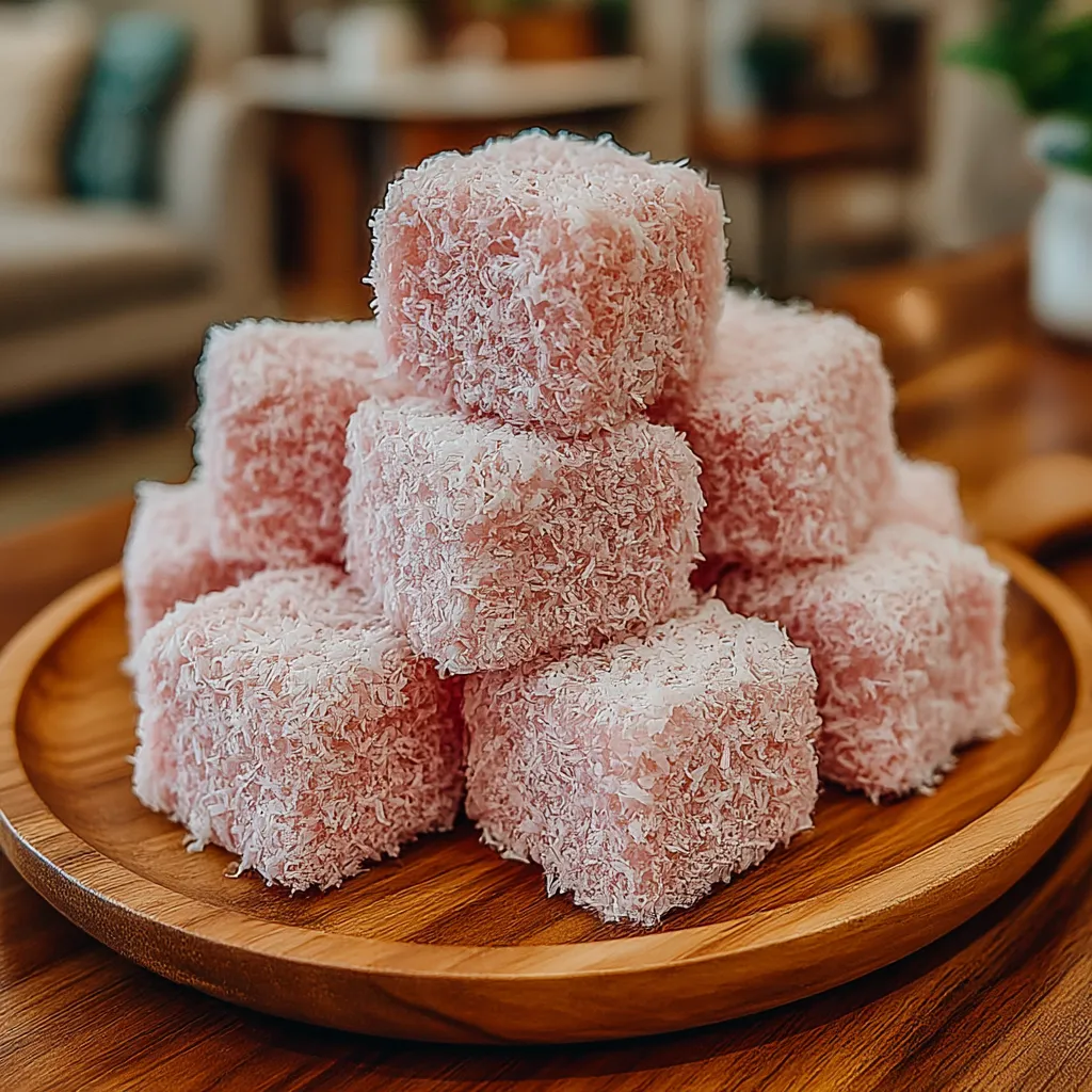 Australian Pink Jelly Coconut Cakes