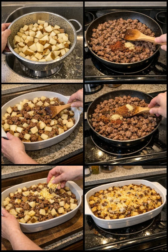 Cheesy Taco Potatoes