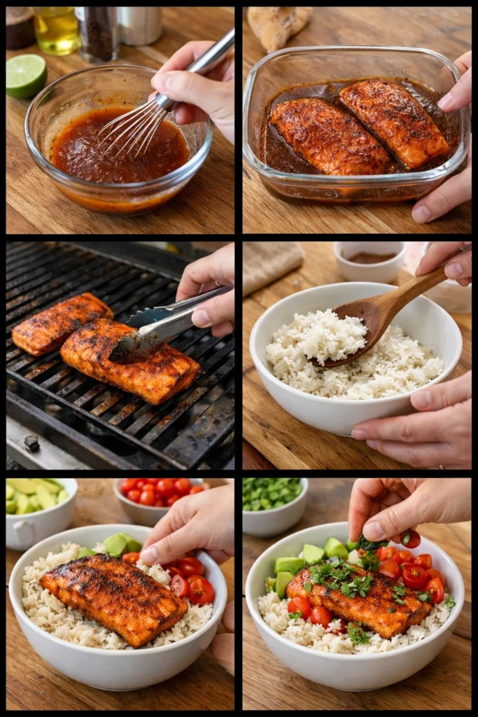 Chili Lime Salmon Bowls