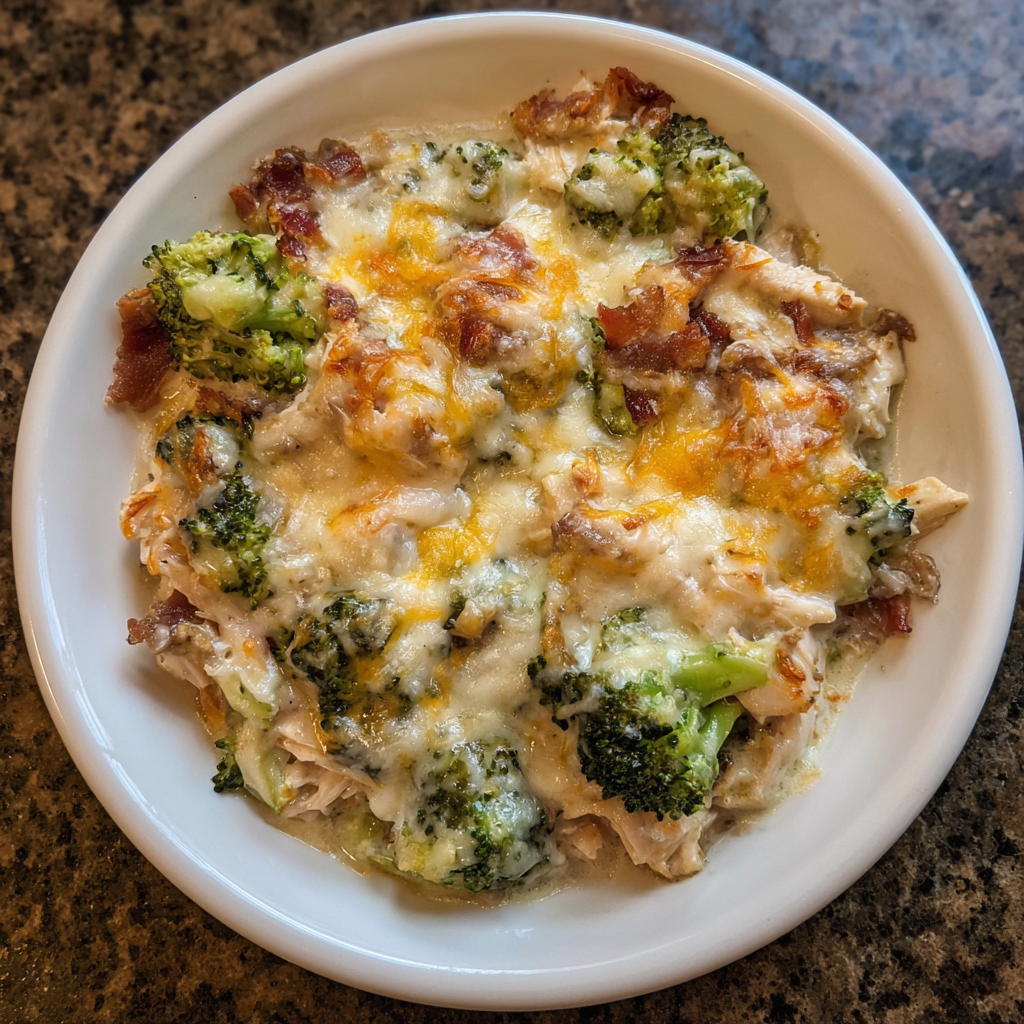 Creamy Chicken Casserole With Broccoli And Smoked Beef