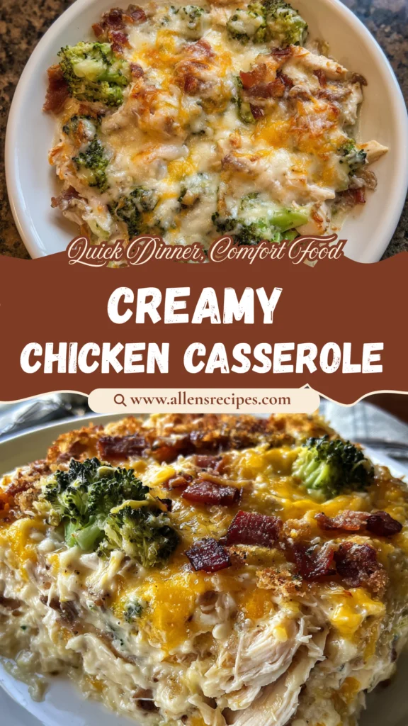 Creamy Chicken Casserole With Broccoli And Smoked Beef