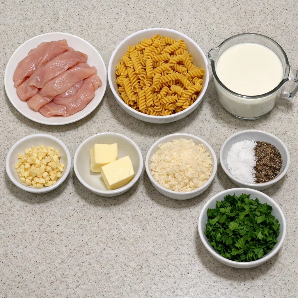 Creamy Garlic Parmesan Chicken Pasta