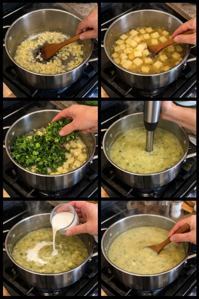 Creamy Potato Kale Soup