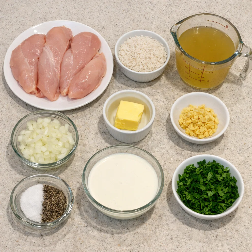 Creamy Smothered Chicken and Rice
