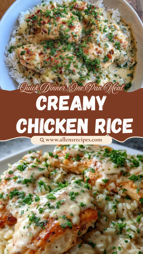 Creamy Smothered Chicken and Rice