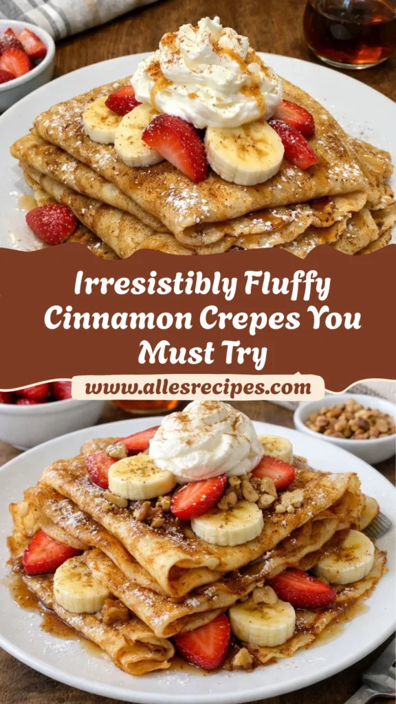 Fluffy High Protein Cinnamon Crepes