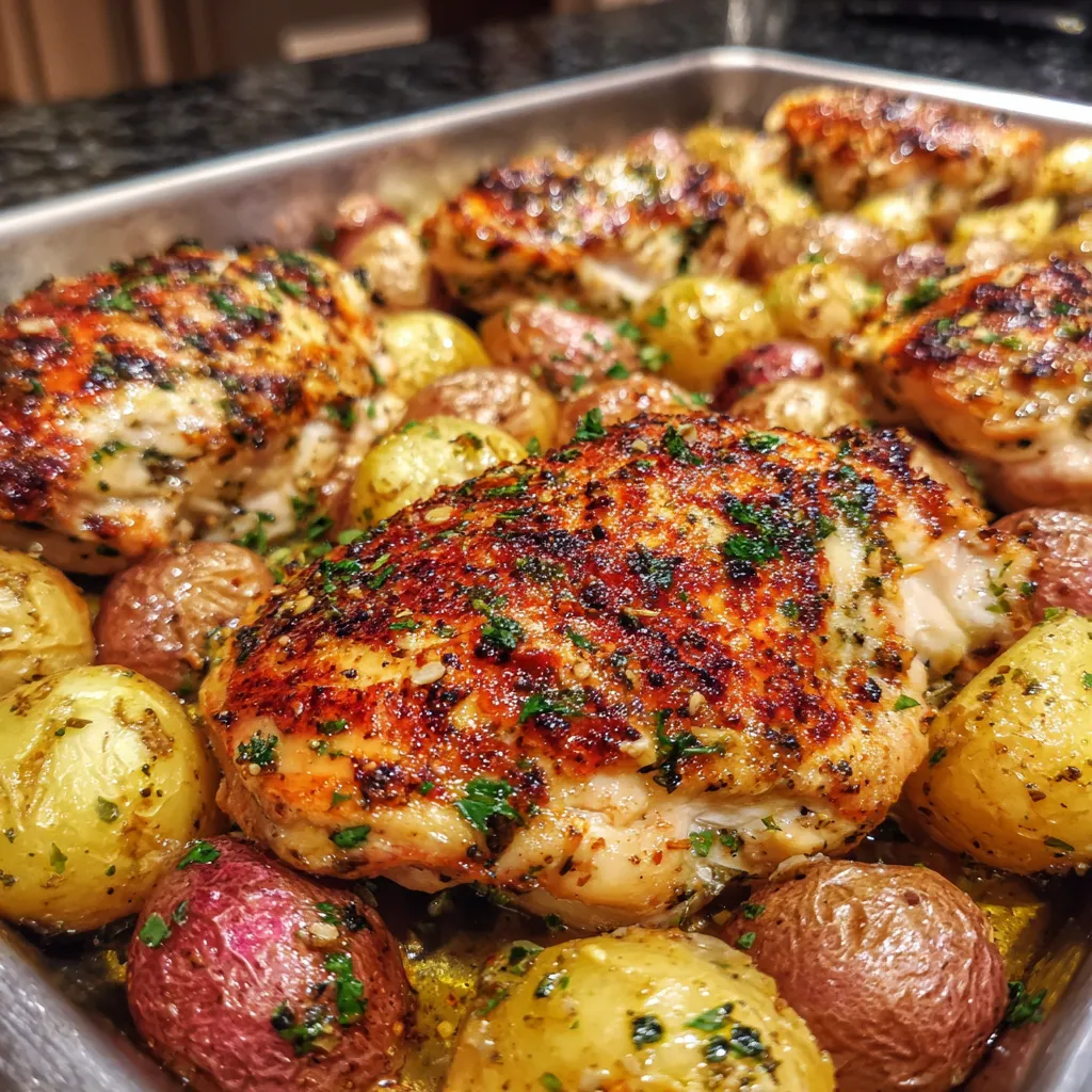 Garlic Parmesan Chicken and Potatoes