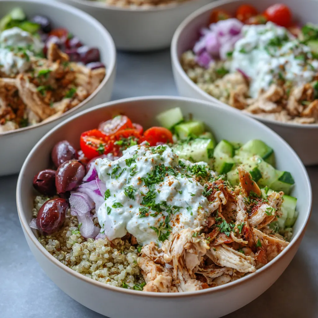 Greek Chicken Bowls