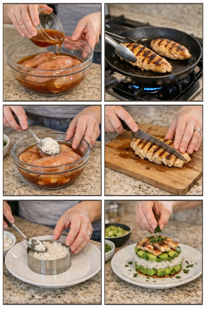 Honey Lime Chicken Stack