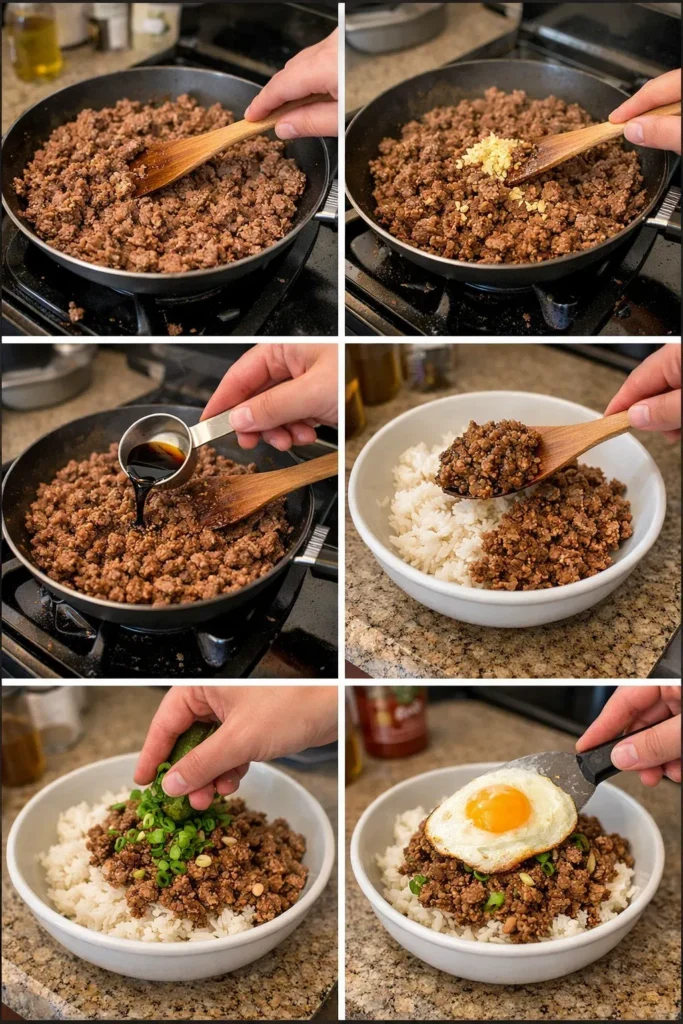 Korean Ground Beef Bowl