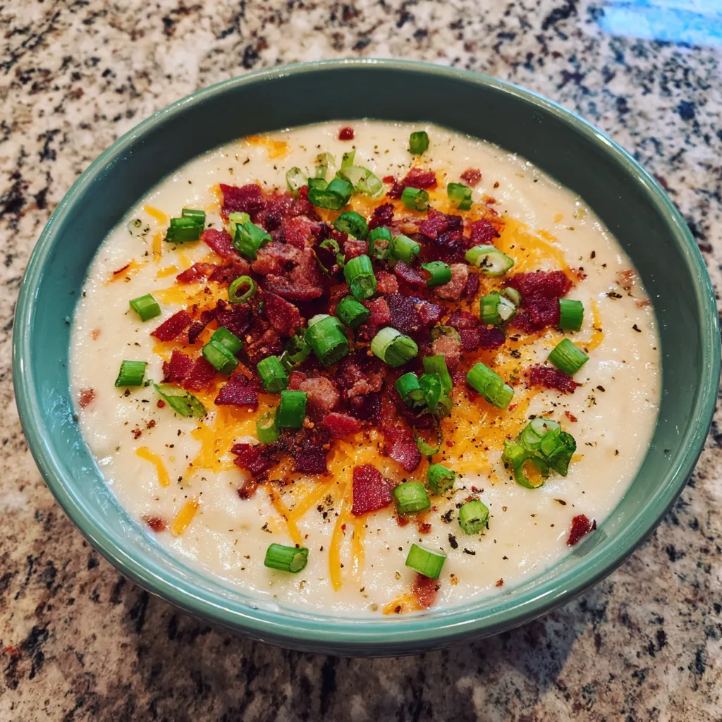 Loaded Cauliflower Soup