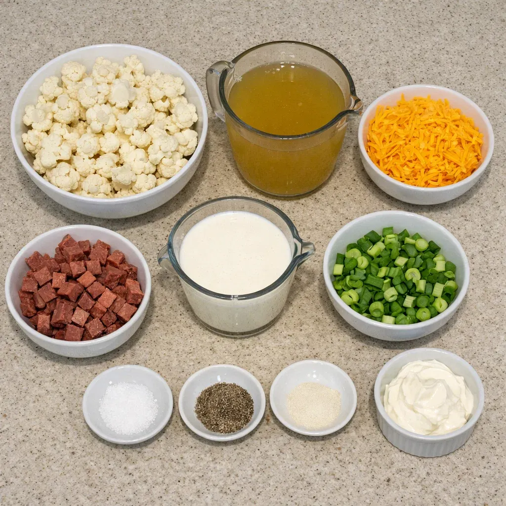 Loaded Cauliflower Soup