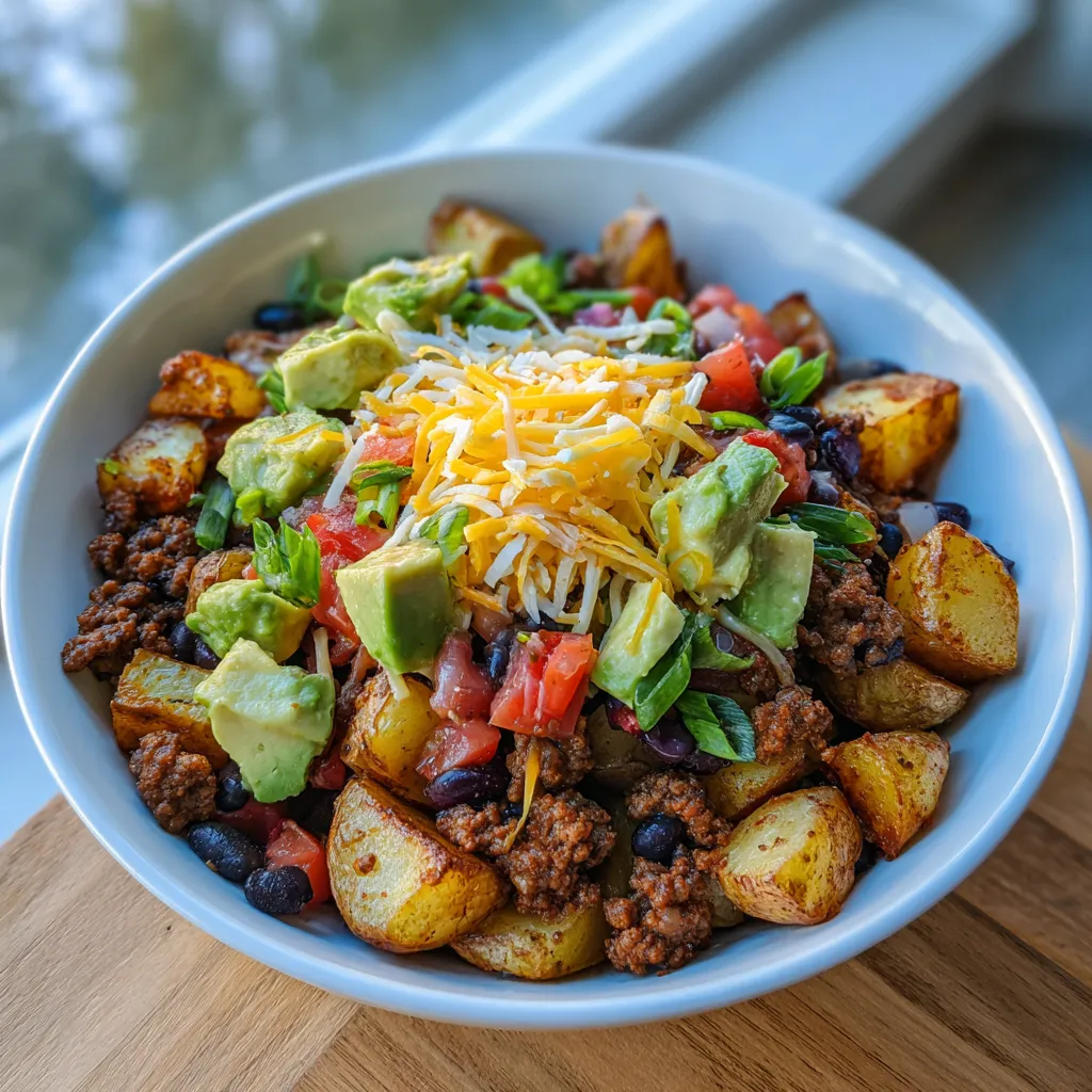 Loaded Potato Taco Bowl