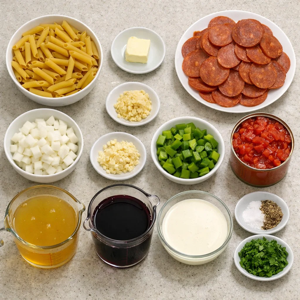 One-Pot Creamy Spicy Cajun Beef Pasta