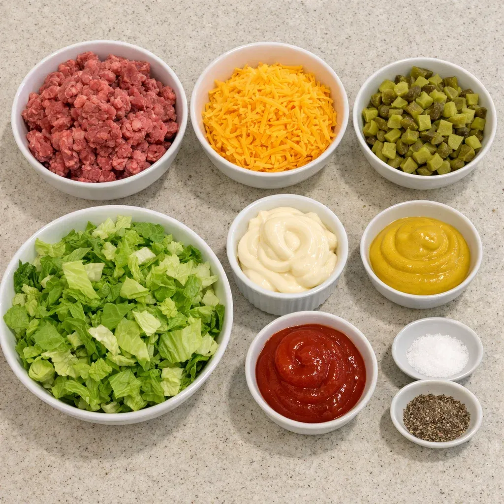 Quick Low-Carb Cheeseburger Bowl