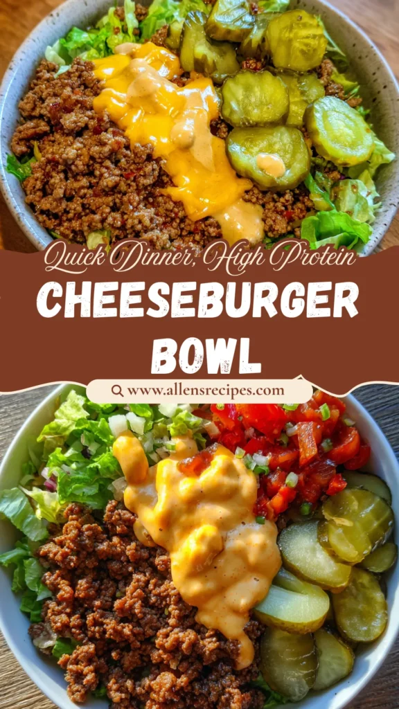 Quick Low-Carb Cheeseburger Bowl